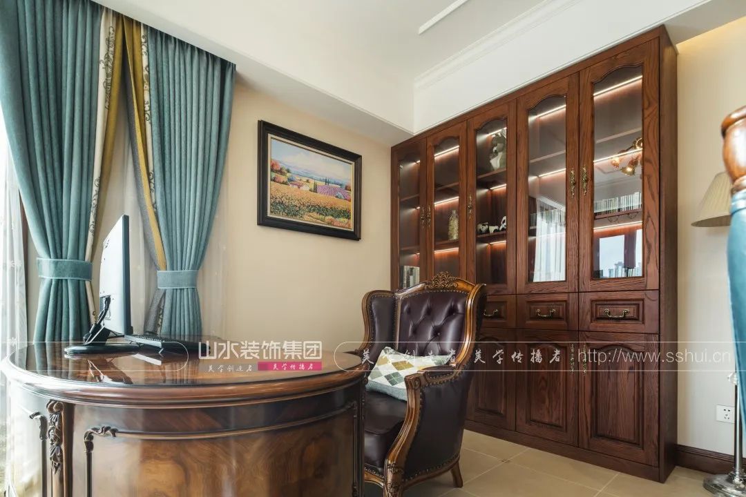 美式田园风格的三室两厅丨黄娟-24