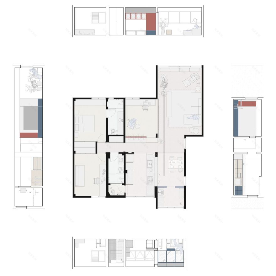 苏马雷济尼奥公寓丨Brazil丨Pianca Arquitetura-21