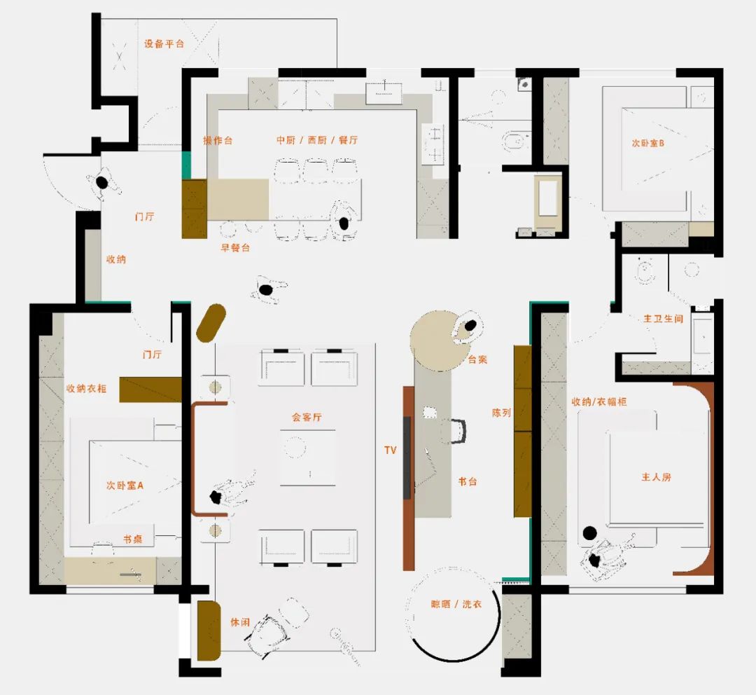 新中式私宅设计-77