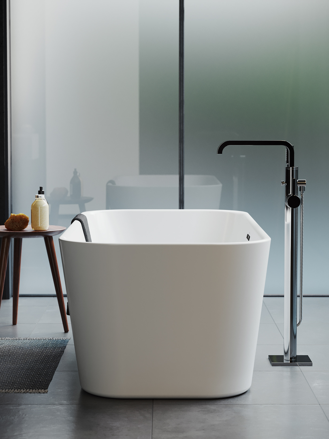 现代浴室设备全 CGI 渲染设计-8