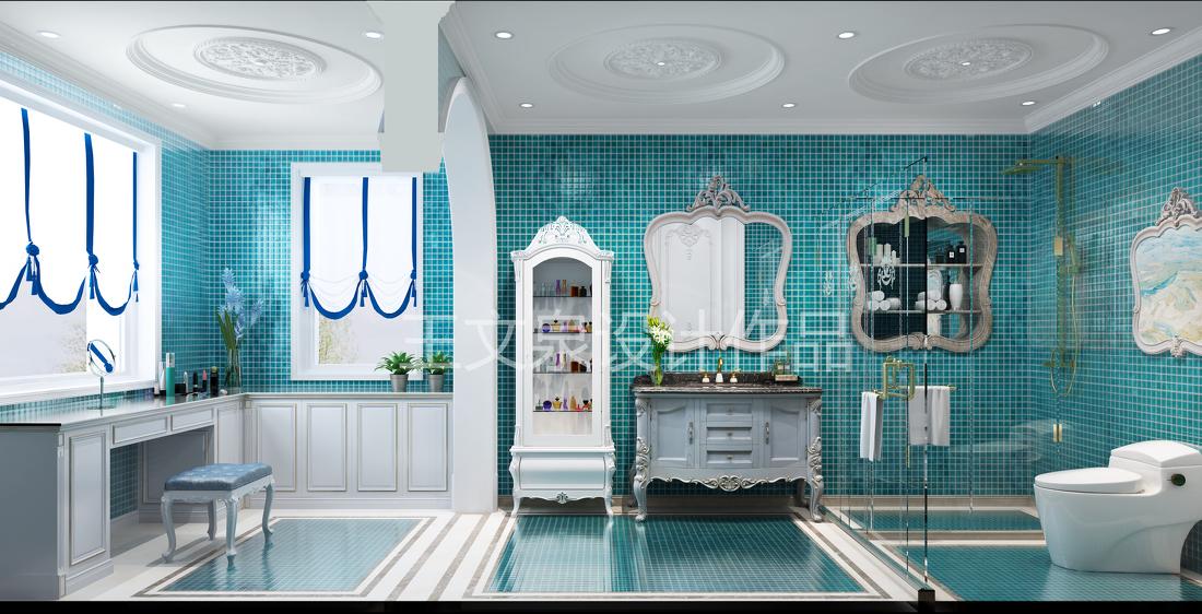 
法式欧式新中式别墅设计作品王文泉36 -8