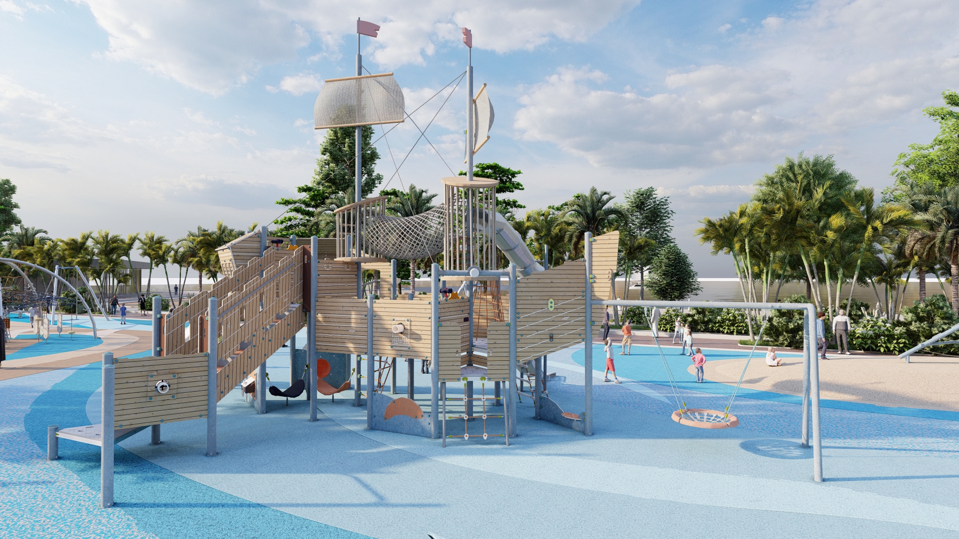 Liner Park Kuwait Architecture playground-21