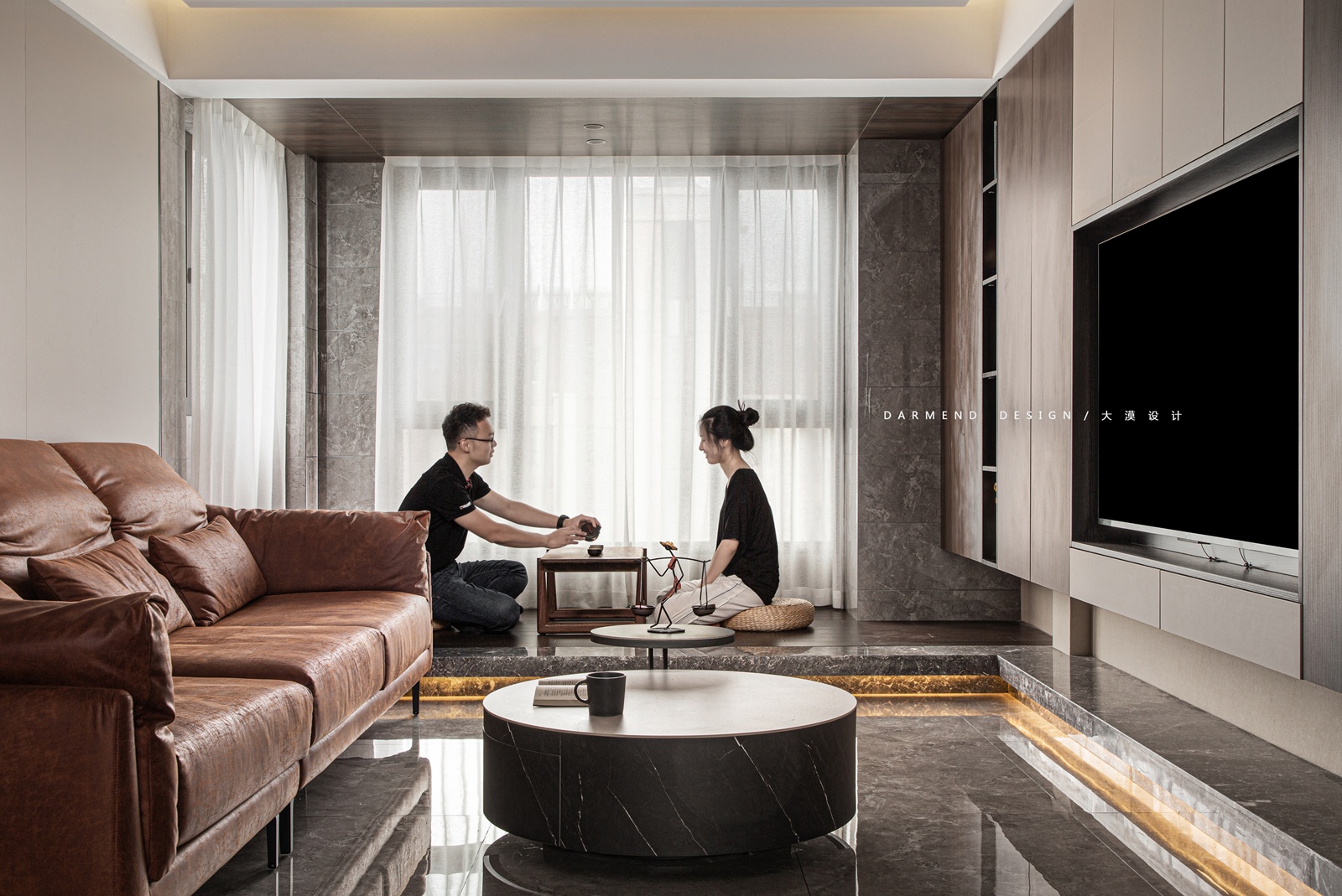 焦糖丨中国南京丨大漠·室内设计-0