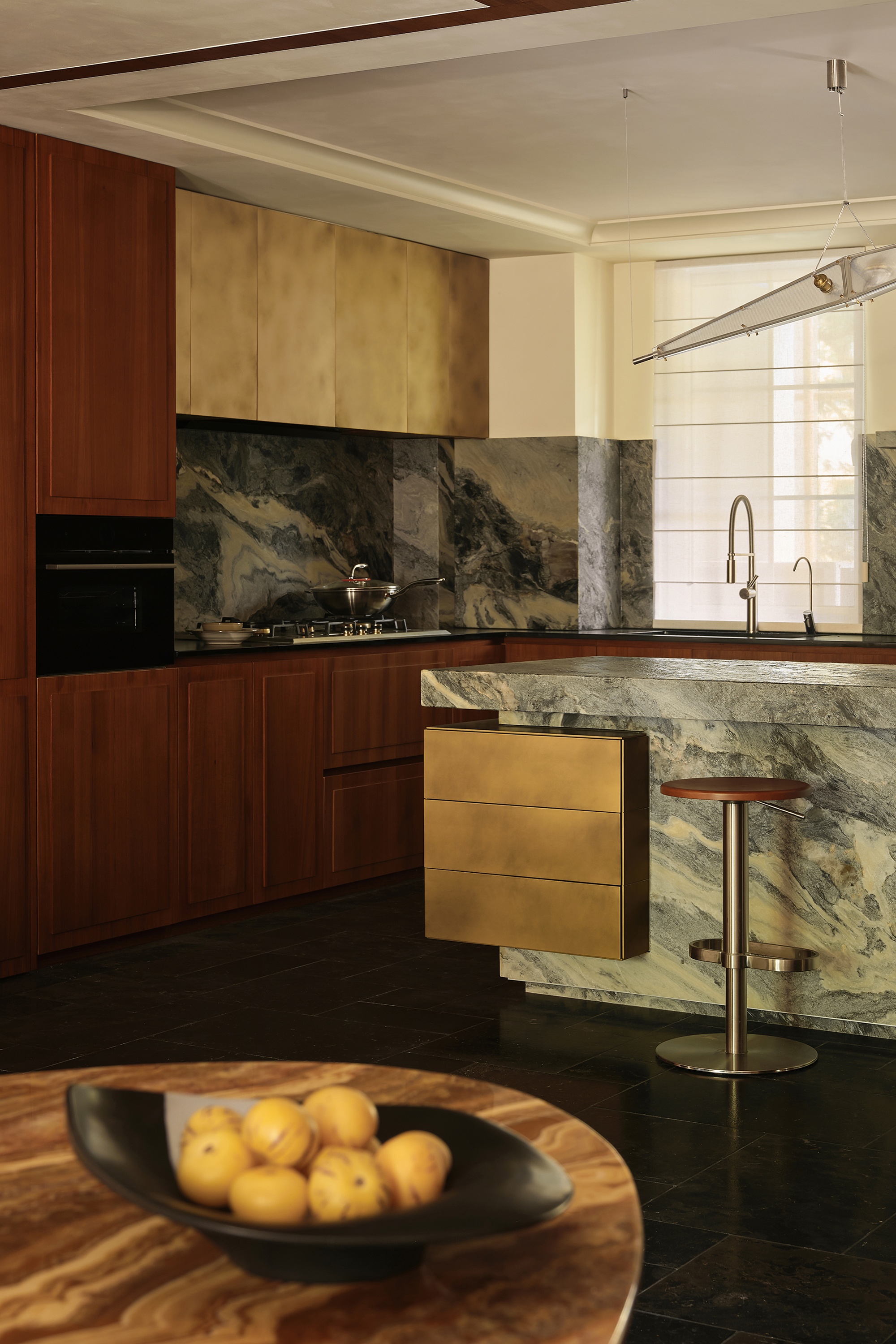 杭州翡翠城大平层“老钱风”设计丨中国杭州丨有斯设计-18