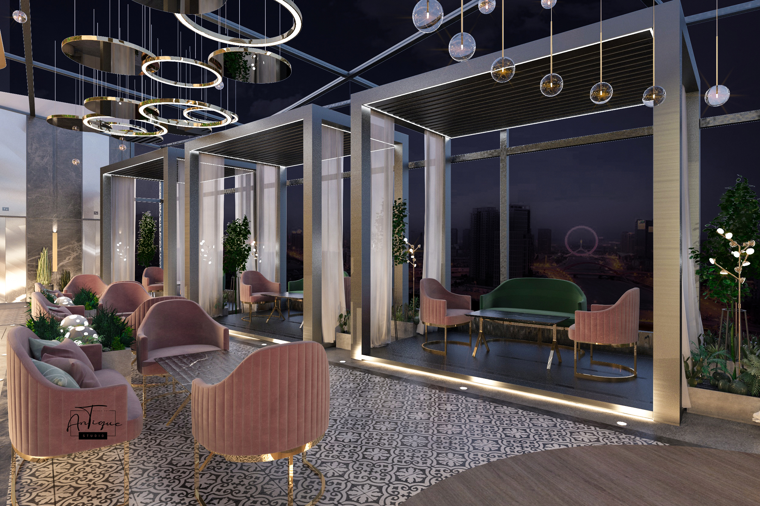 屋顶餐厅丨ANTIQUE Studios-20