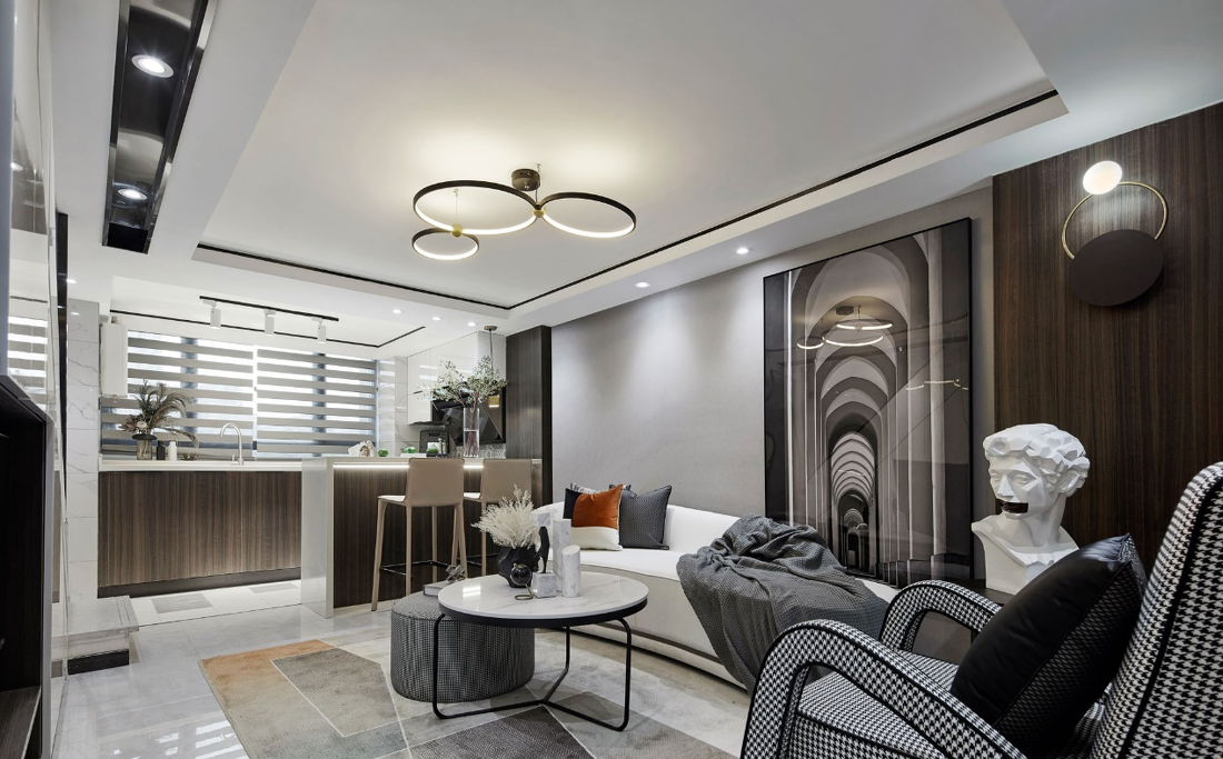 米洛映象|半山首府 Loft 2 现代简约样板间-11