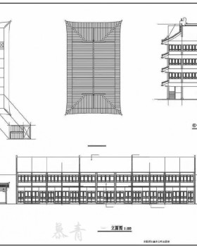 中式徽派马头墙建筑