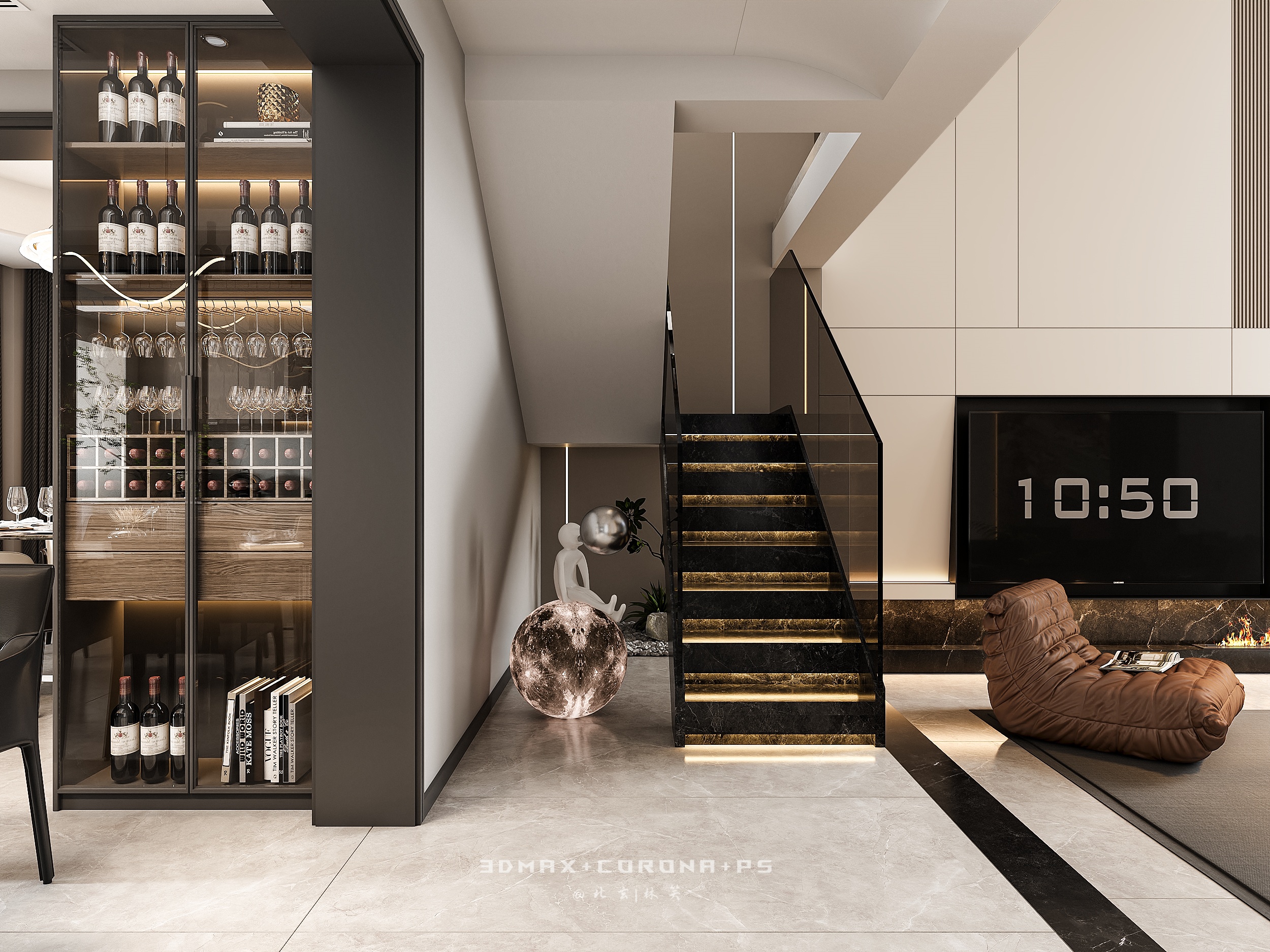 以简驭繁，勾勒现代墅居的高级质感-15