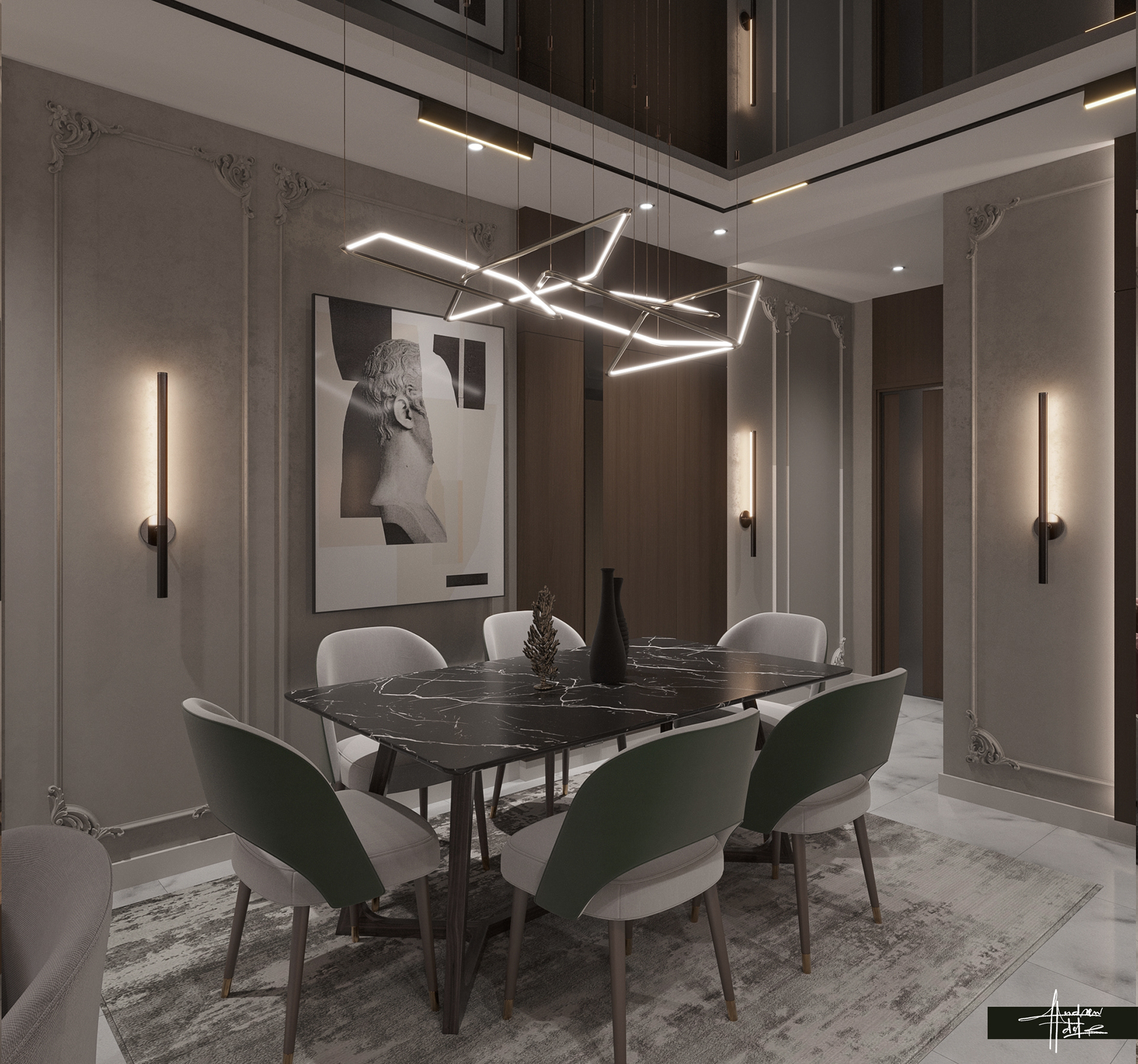 住宅接待室内装饰丨埃及-8