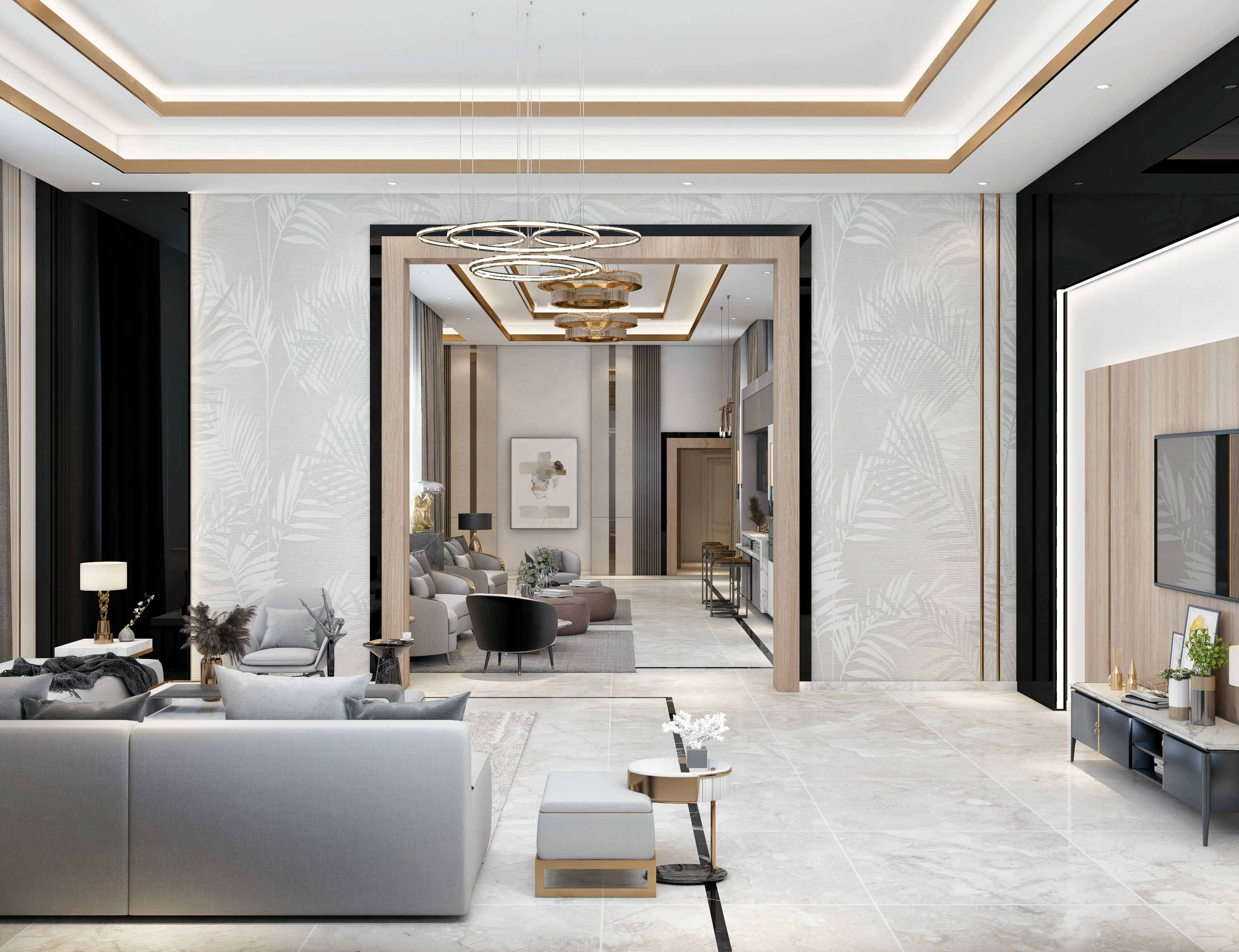 modern seating with kitchenette-0