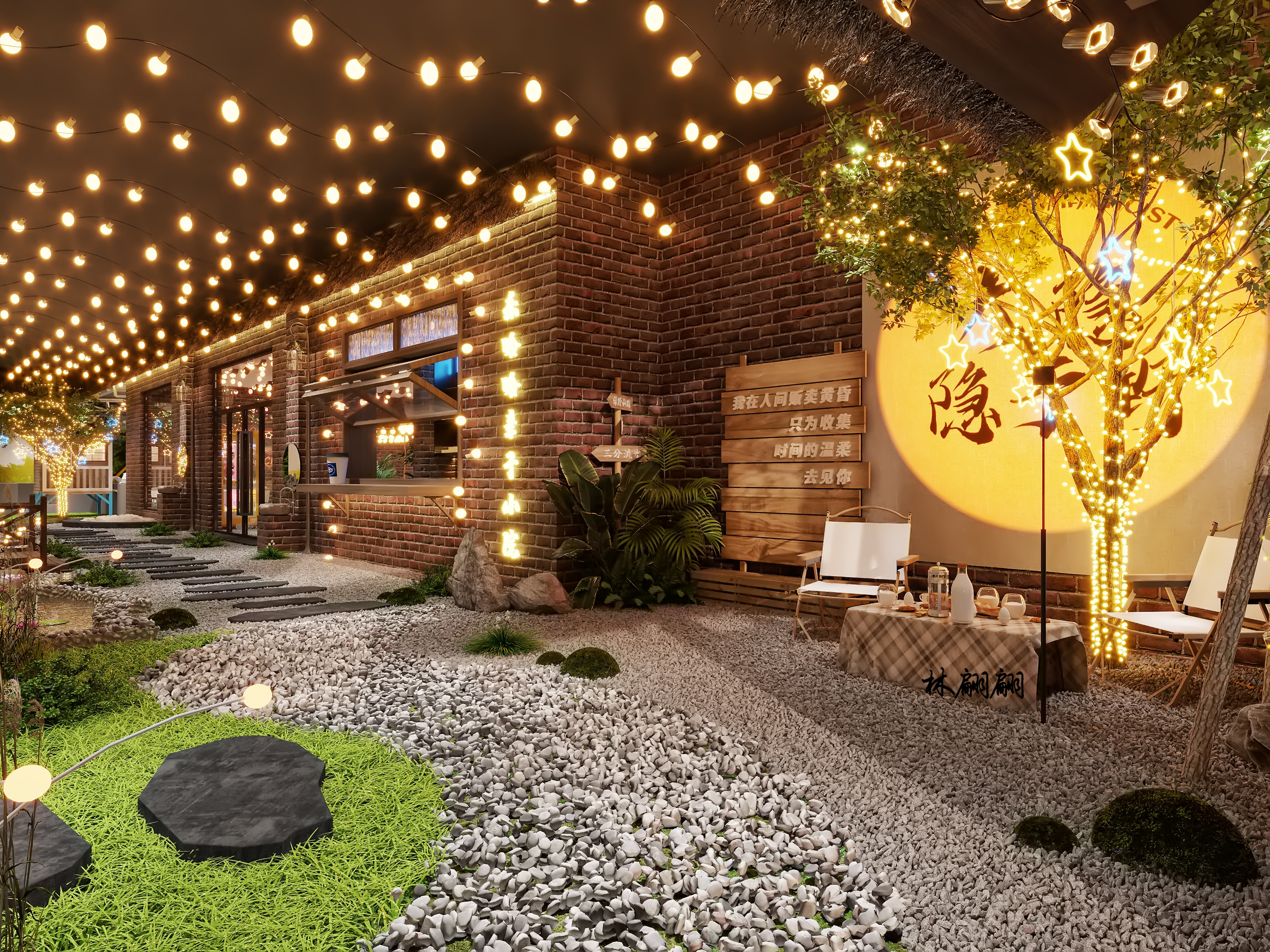 露营风设计|超出片可以露营的餐厅-7