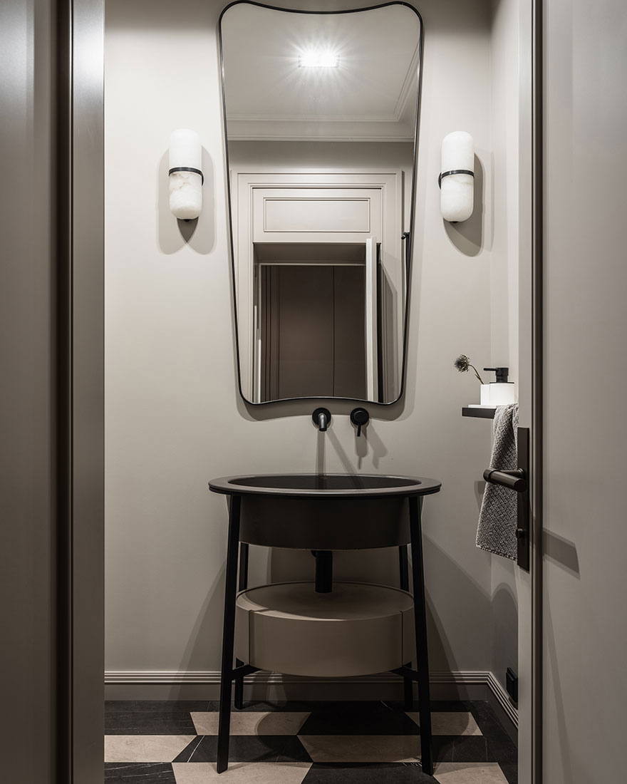 莫斯科时尚公寓 | 中性色调与柔和对比的完美结合-18