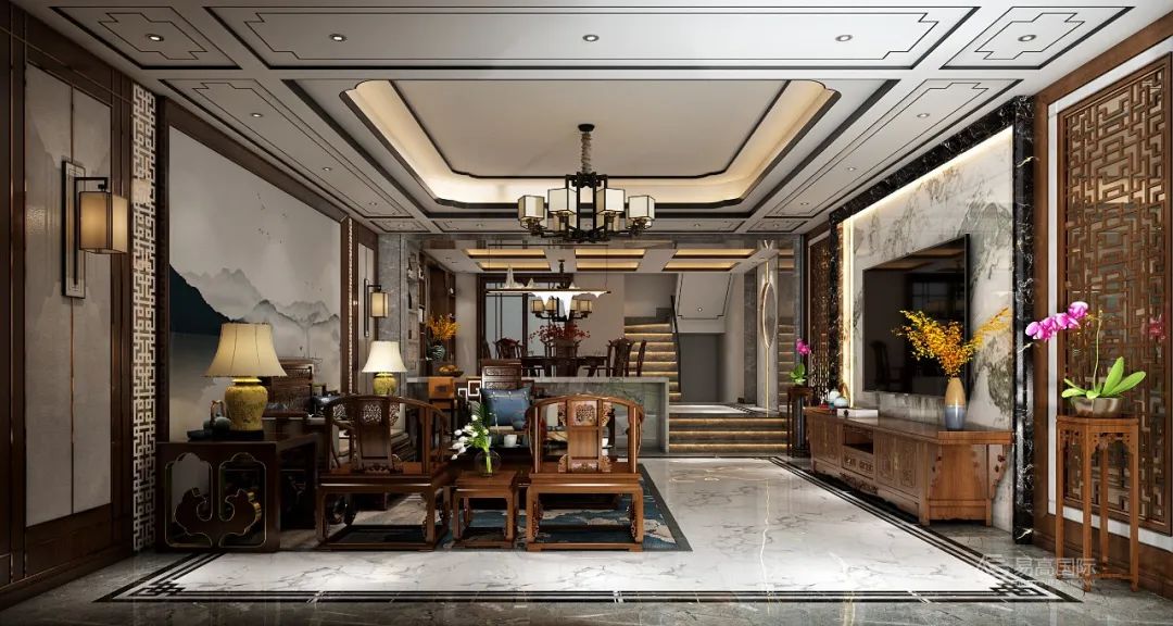 新中式别墅设计,武登高打造 460㎡优雅奢华空间-30