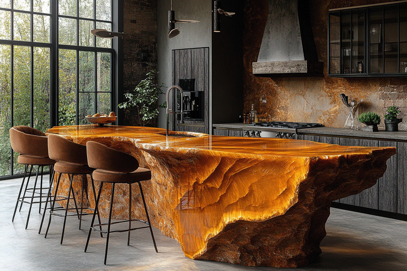 Extraordinary Bespoke Kitchen Islands by AICI-136