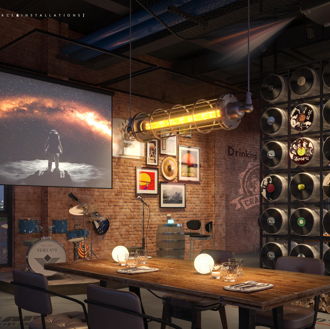 脉冲星精酿餐吧装修项目丨灵鹿创意-10