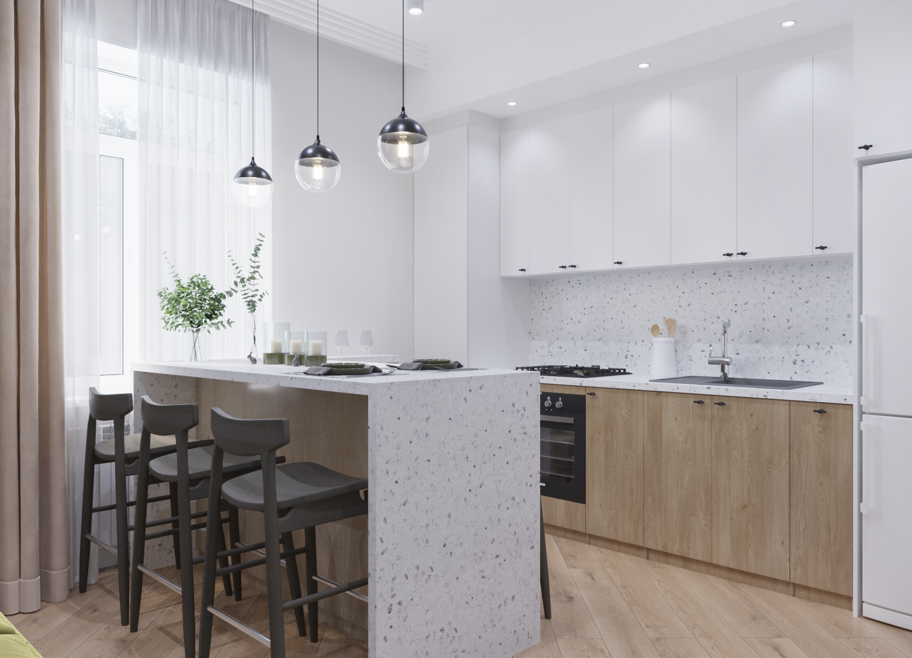 Design apartment with attic 100m2. Tashkent-3