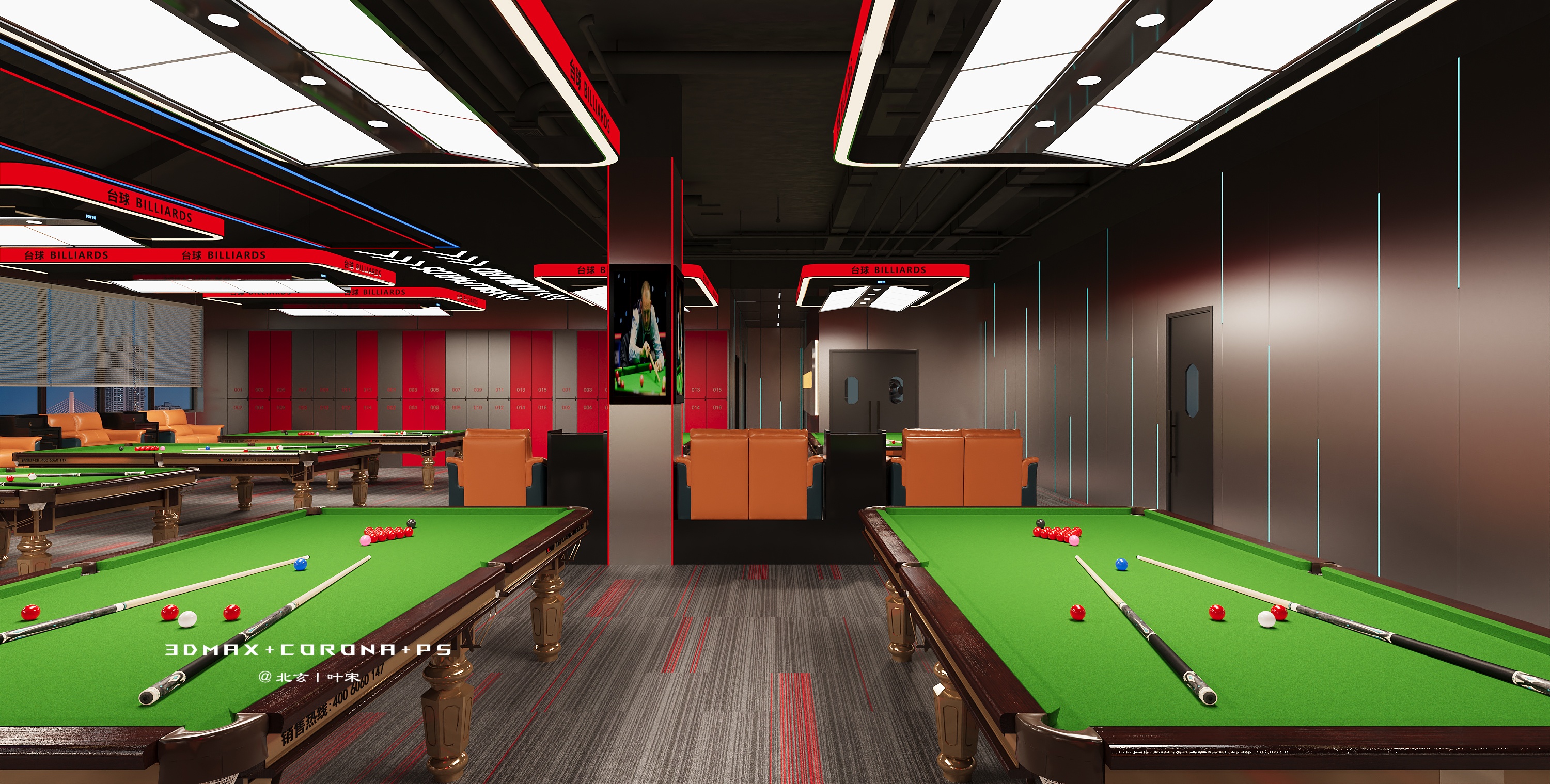 台球室设计案例丨台球桌上见真章！-4