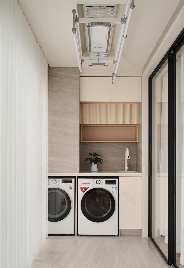 奶油原木风公寓设计-22