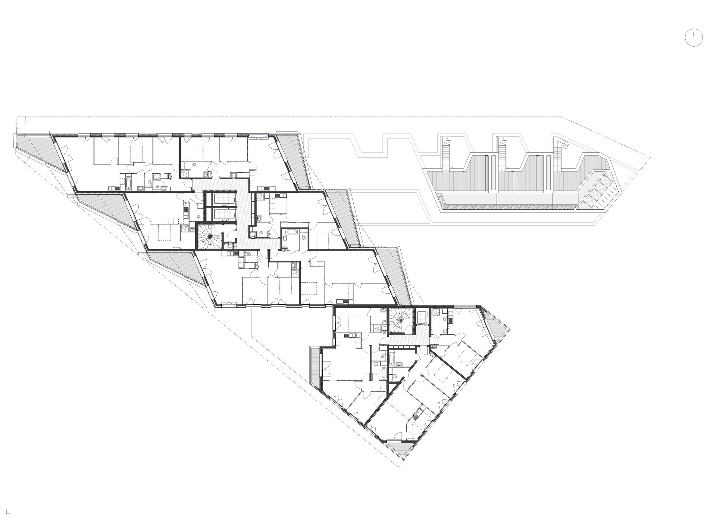 巴黎现代建筑瑰宝 | Clichy-Batignolles 区 XXL 折纸公寓-19