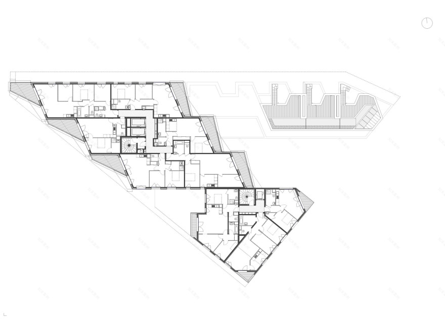 巴黎现代建筑瑰宝 | Clichy-Batignolles 区 XXL 折纸公寓-19