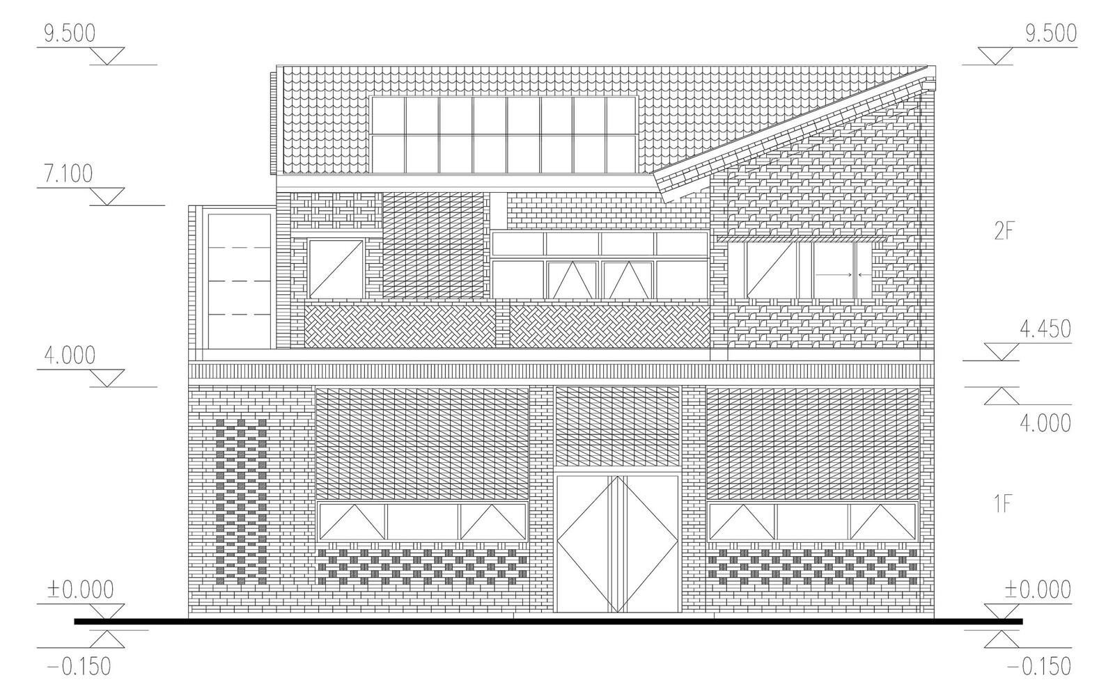 渭南八一村的玻璃砖住宅丨中国渭南丨XAUAT-48
