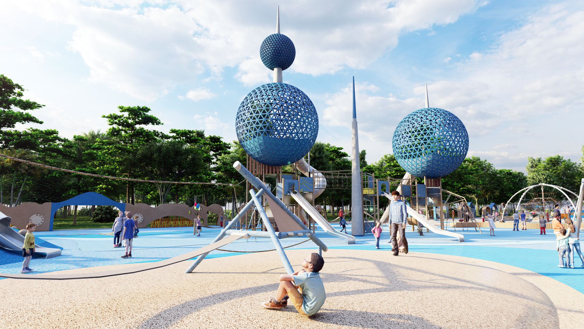 Liner Park Kuwait Architecture playground-12