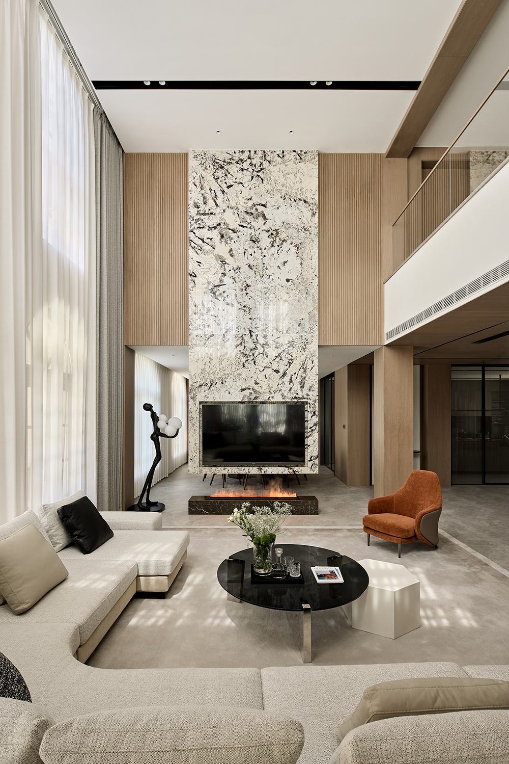 尚层大作：案例分享——1100㎡墅境私邸：漫行雅奢之境，淬炼空间的诗意哲学-36