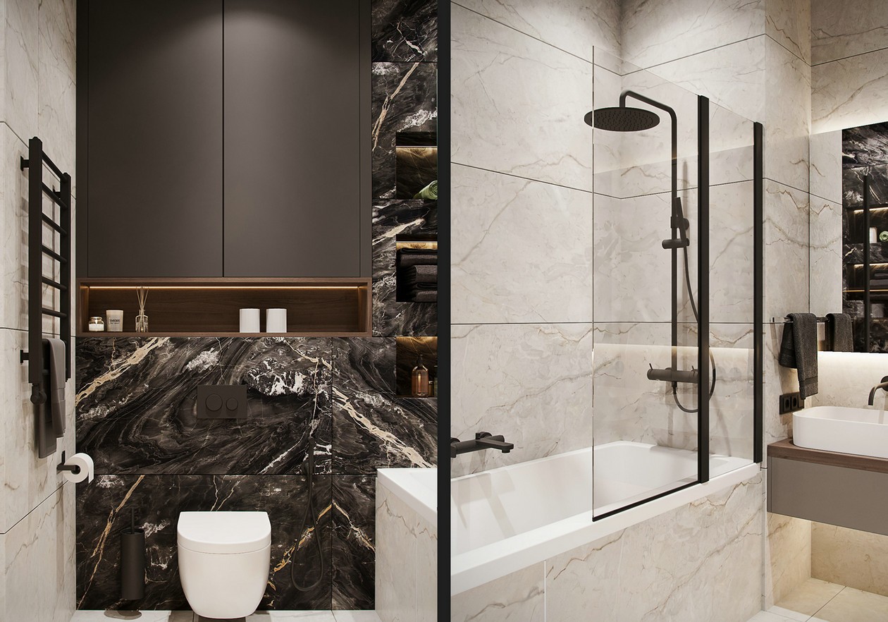 大理石与棕色，优雅风韵动人心弦-17