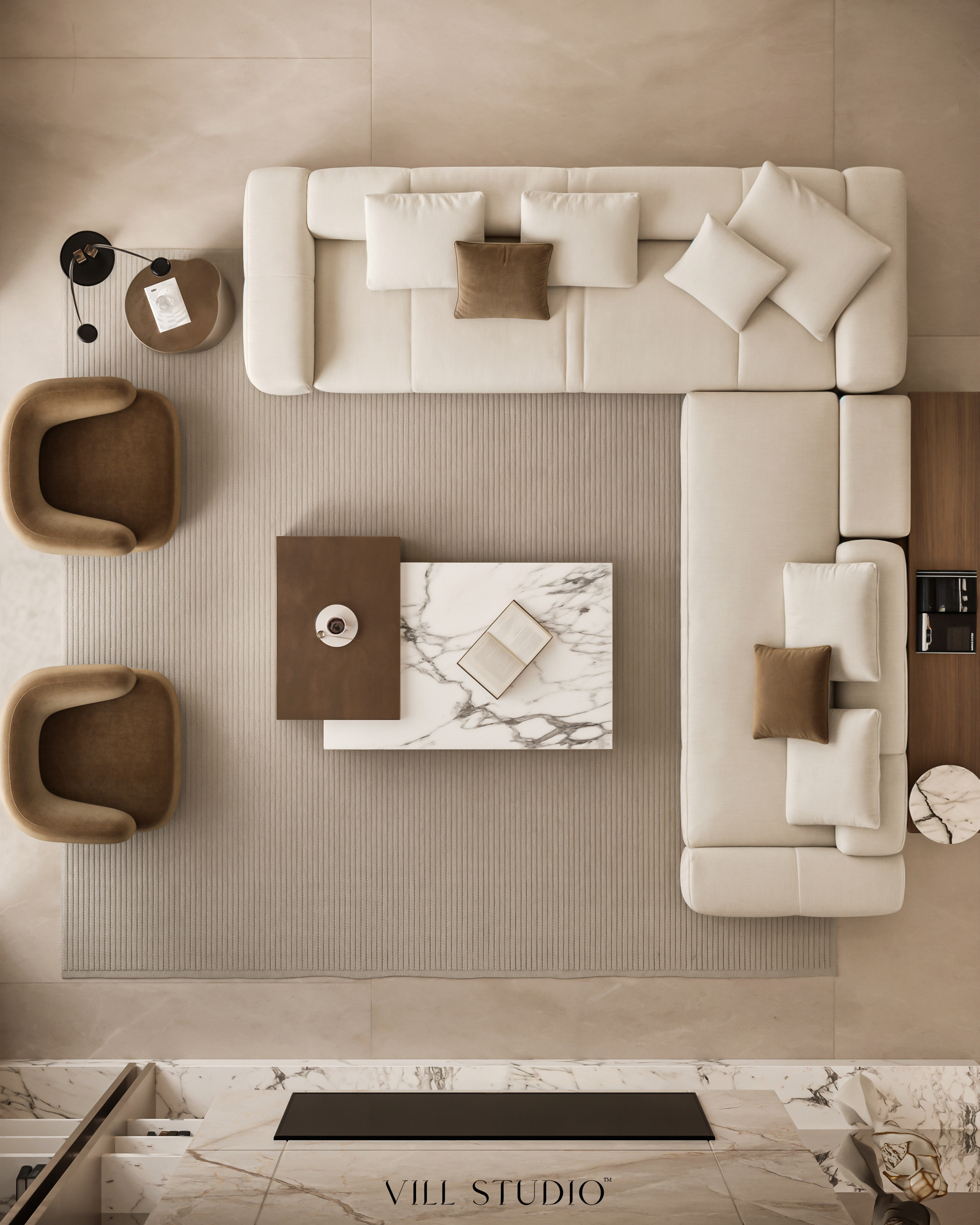 LUXURY LIVING- DINING & KITCHEN INTERIOR | KUWAIT-14