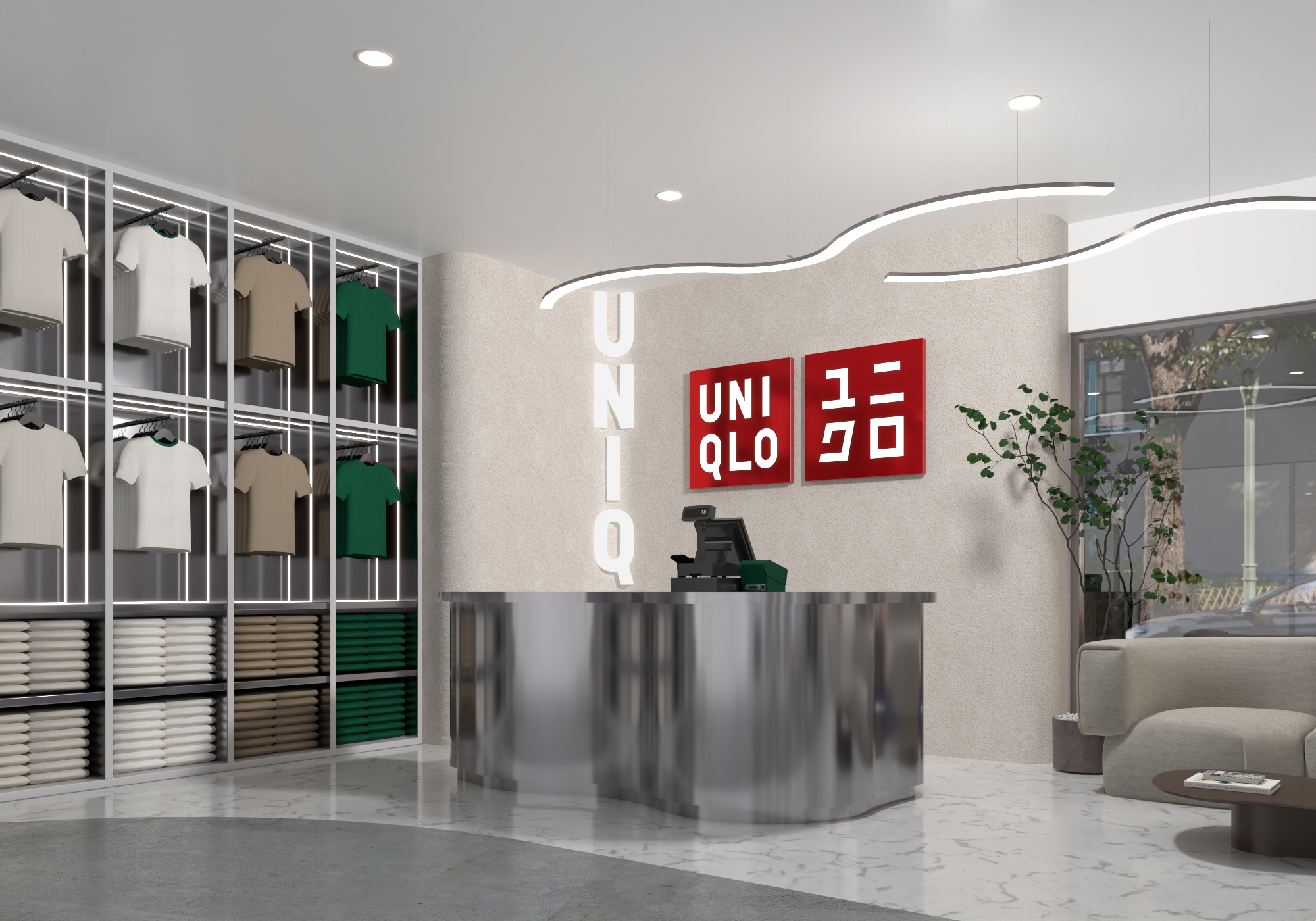 UNIQLO Interior Design Concept | RENDER PROJECT-1