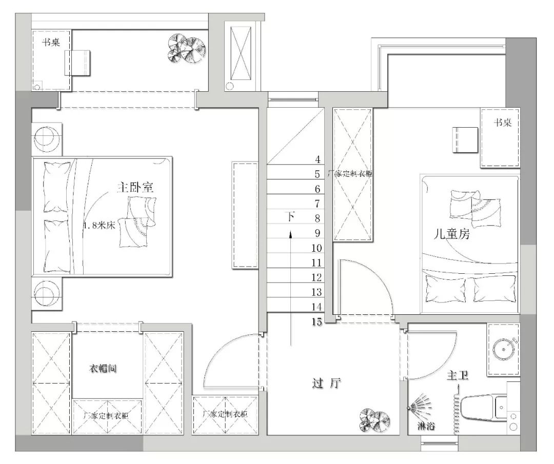 国盛园墅北区 87㎡北欧风家居设计，自然清新融入空间-33