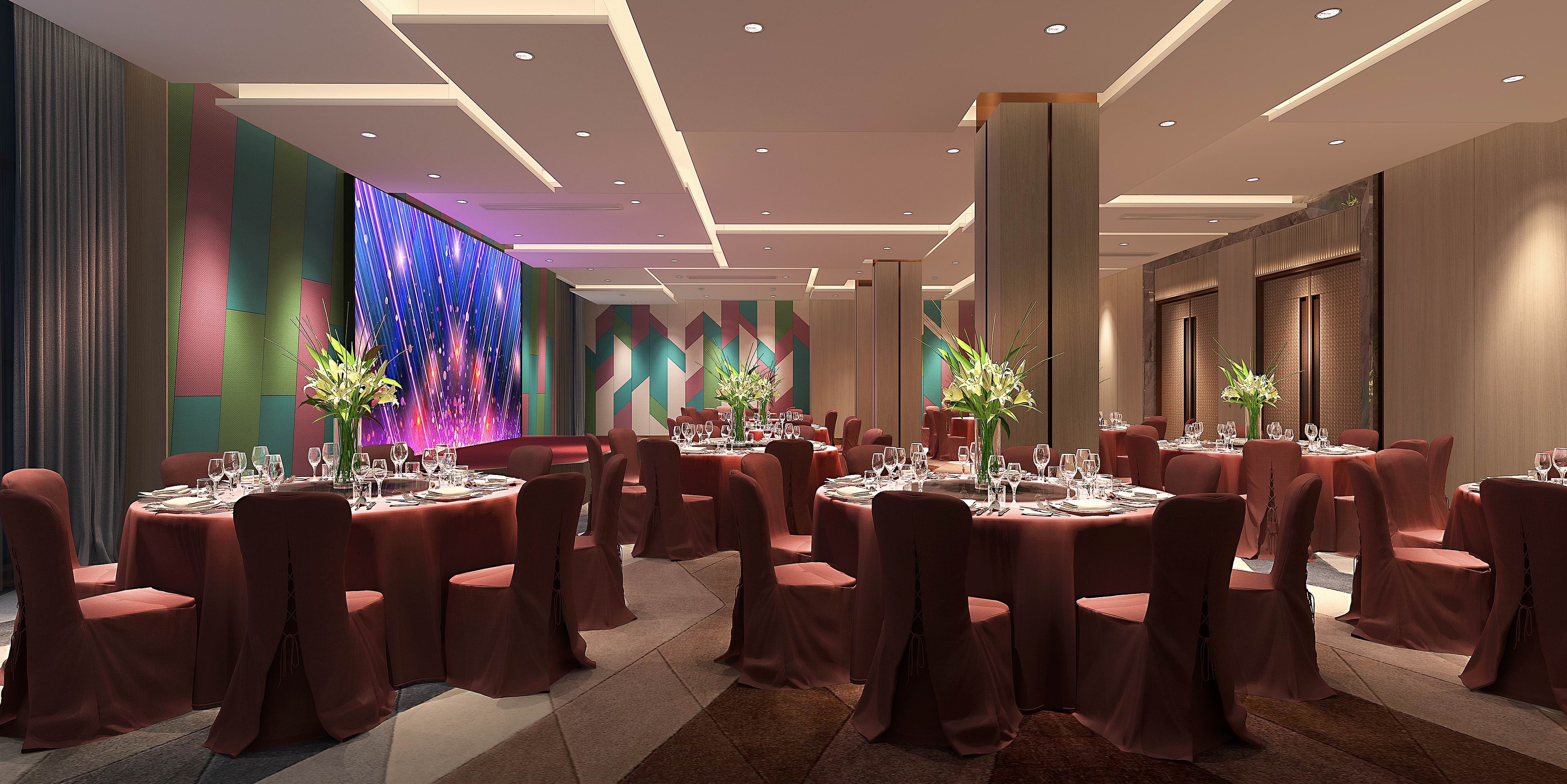 盐城东亿国际大酒店宴会厅现代简约风格空间设计丨中国盐城丨苏州中麦设计事务所-26