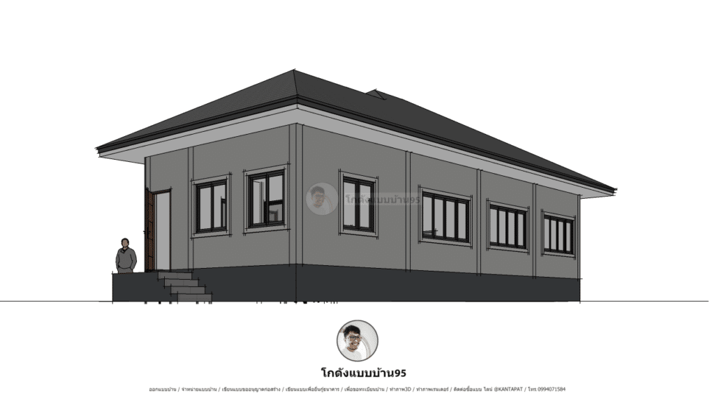P  1746单层泰式坡顶现代风格住宅设计-13