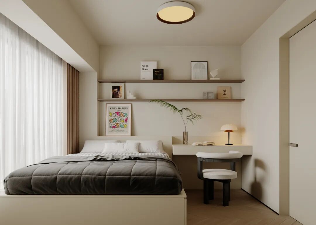 140㎡极简设计|四口之家的空间重生计划-43