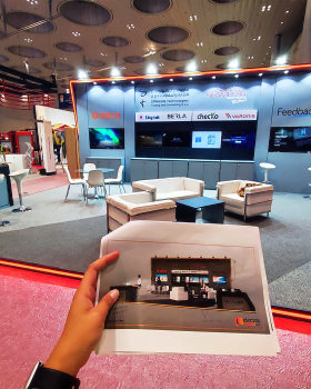STRIKING TECH EXHIBITION STAND MILIPOL 2022 DOHA QATAR