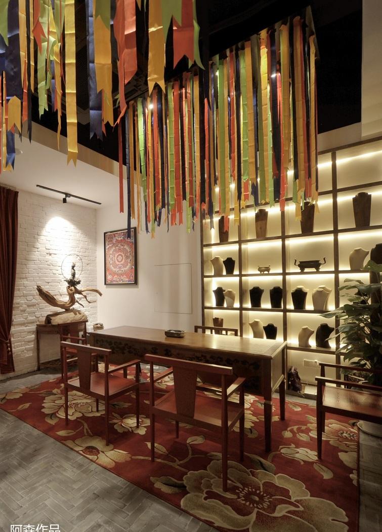 民宿设计师阿森丨重庆七隆藏传文玩会所-21