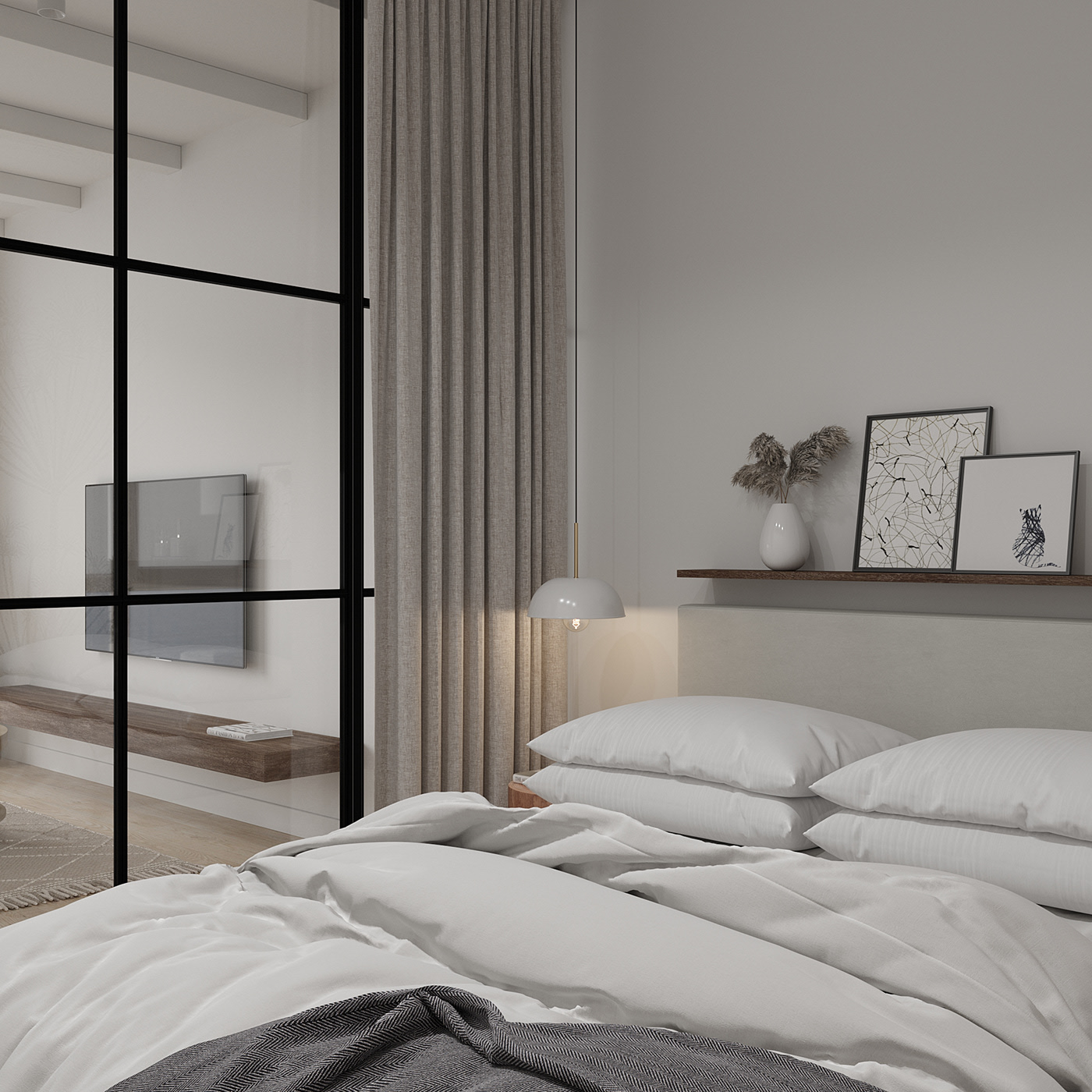 白色系简约风小空间设计                     -12