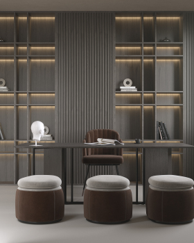 给自己材料商的展厅