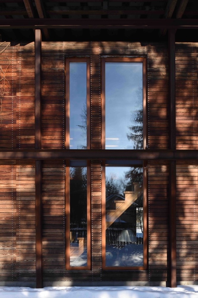 莫斯科魅力暗木小屋,玻璃墙环绕的全年宜居亭子-32