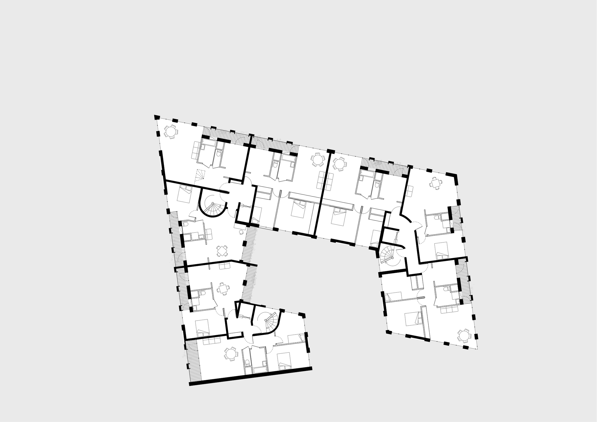 科利尼的 50 套公寓和办公室丨法国奥尔良丨MU Architects-14