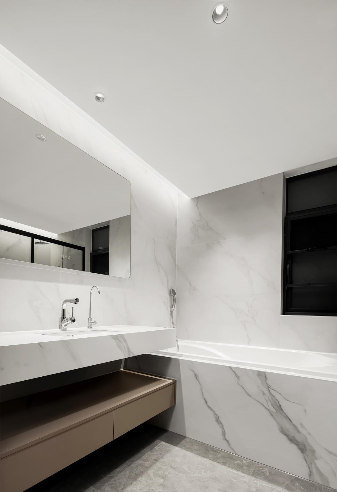 极简轻奢 · 广东中山 180㎡隐形门住宅设计丨中国中山丨木芯设计事务所-66