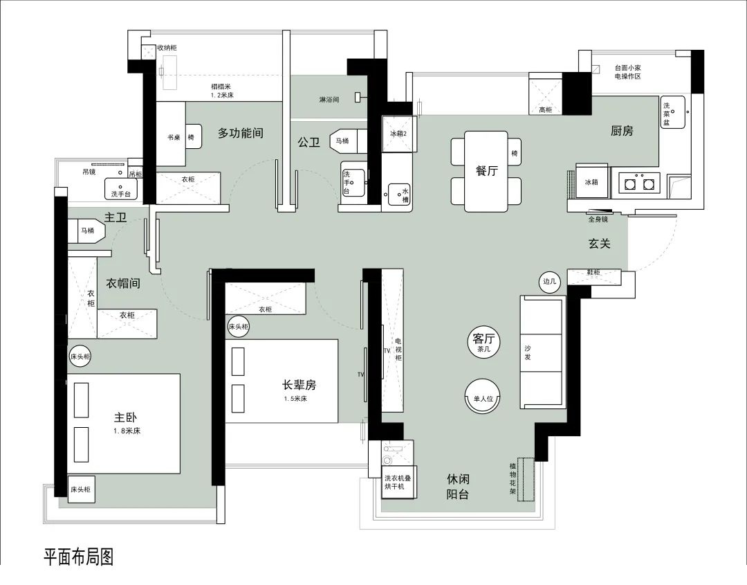 深圳88㎡刚需三居教科书级改造丨中国深圳丨鹿可可设计-13