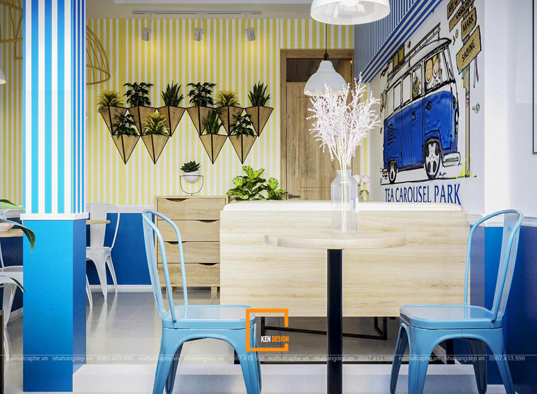 Tea Carousel Park奶茶店丨越南河内丨Ken Design-32