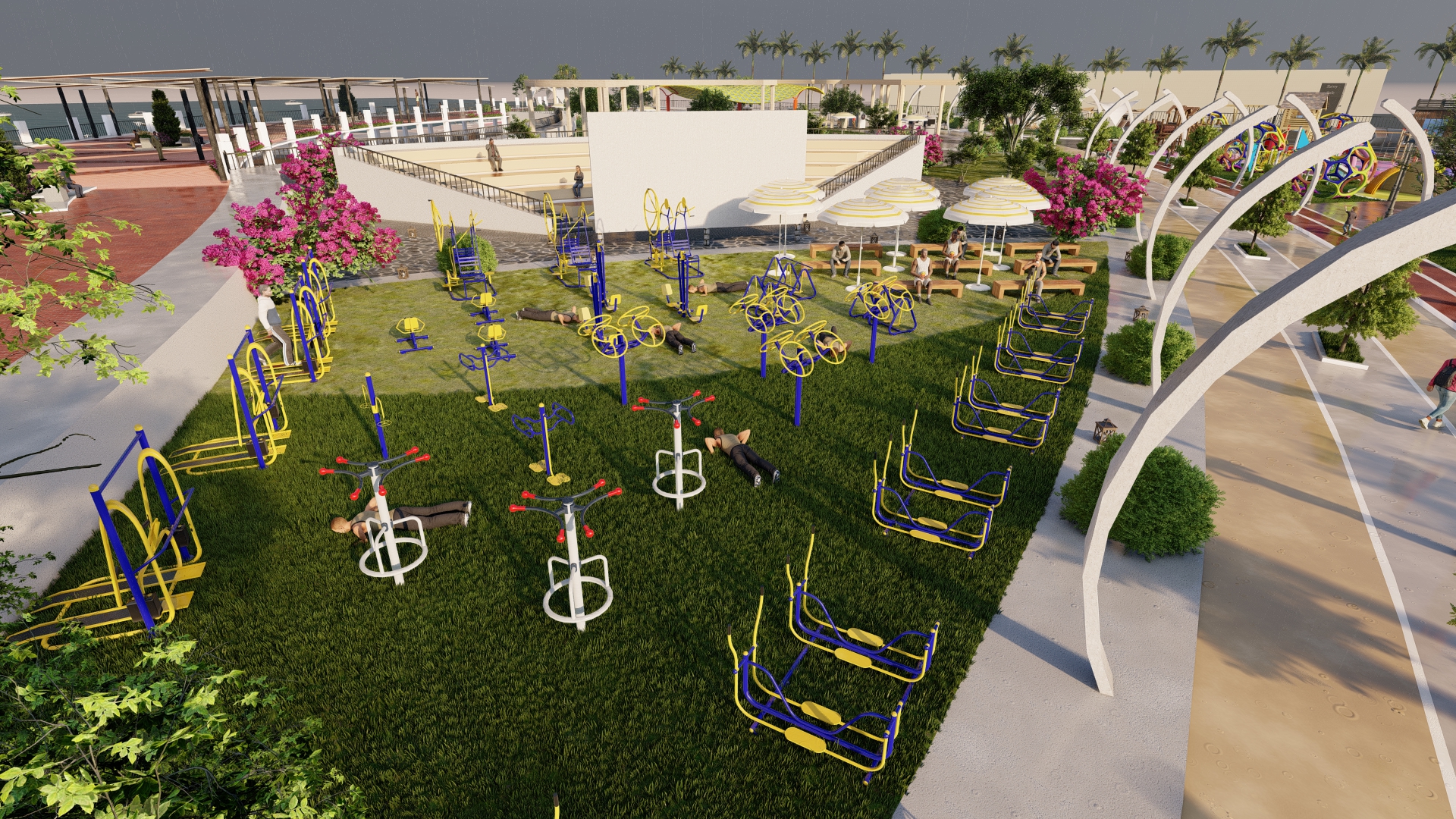 Bir Masoud Promenade development project AL - landscape-13