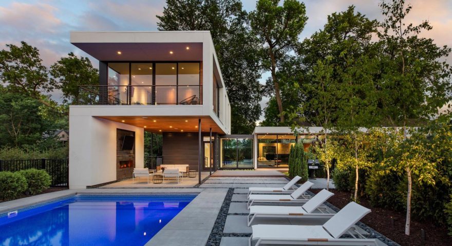 明尼苏达州现代湖景住宅,尽享城市天际线-23