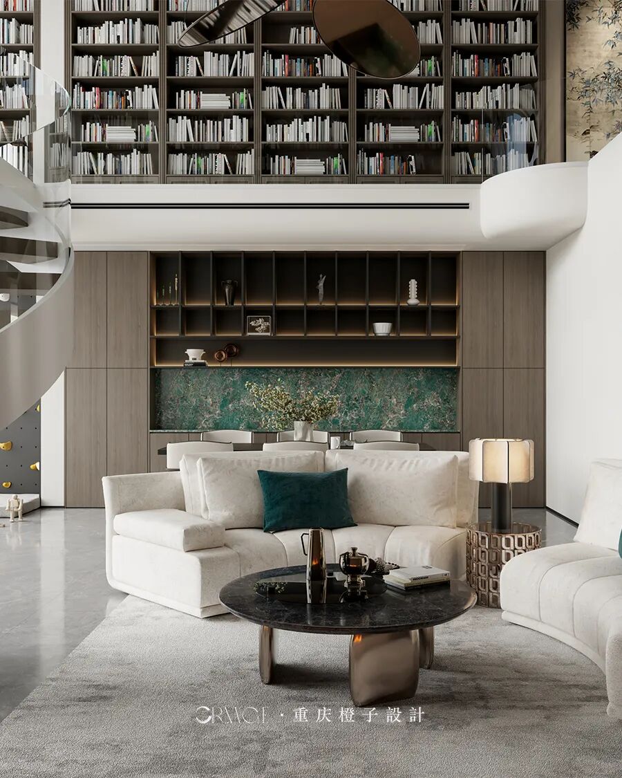 橙子新作||天澜美墅——家中“图书馆”-45