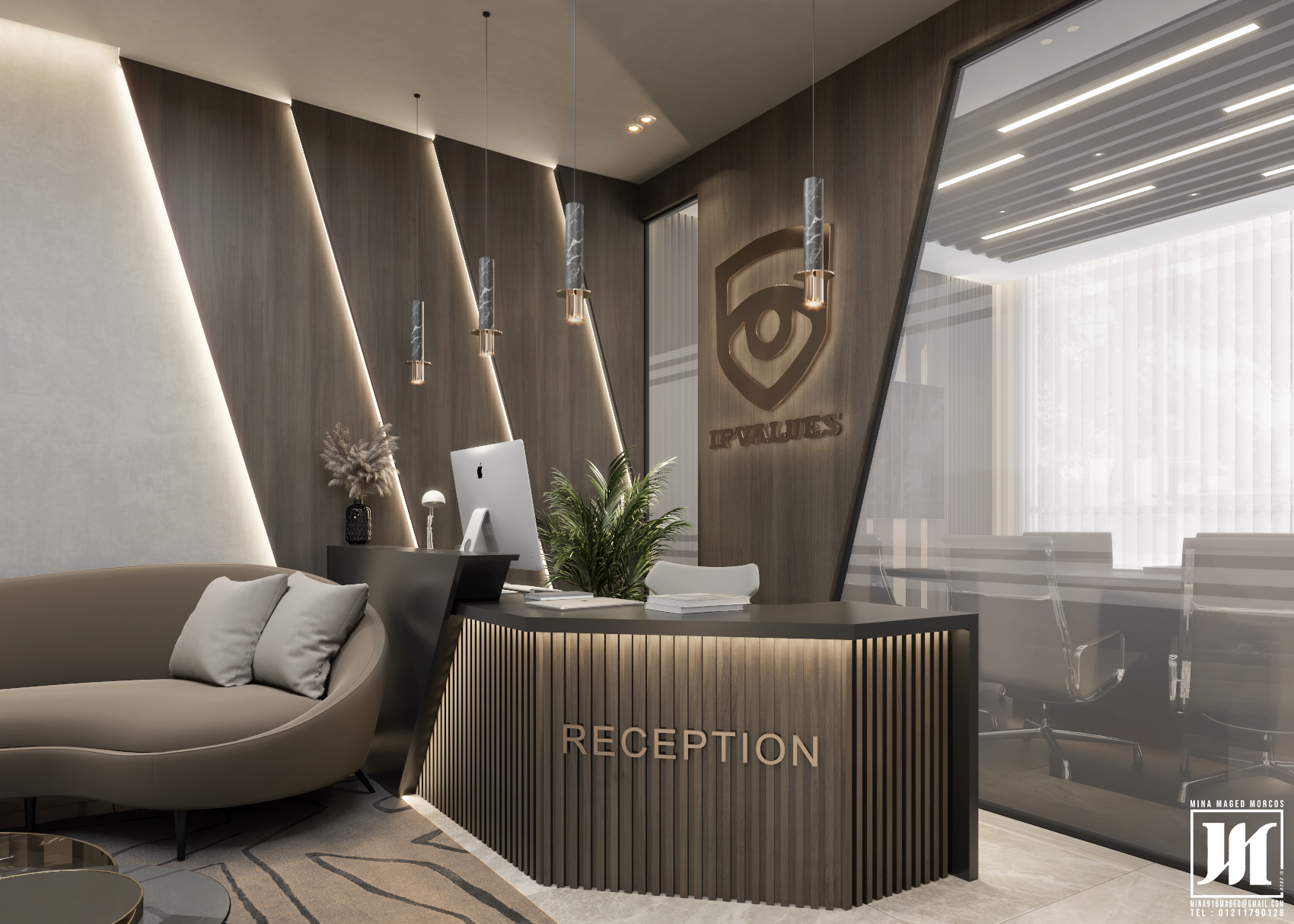 办公项目丨Arch. Mina Maged Morcos-20