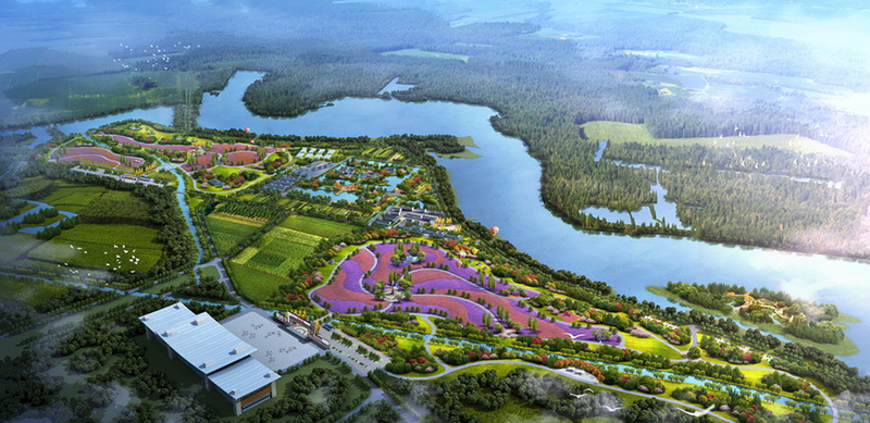 乡村规划设计案例鸟瞰图-16