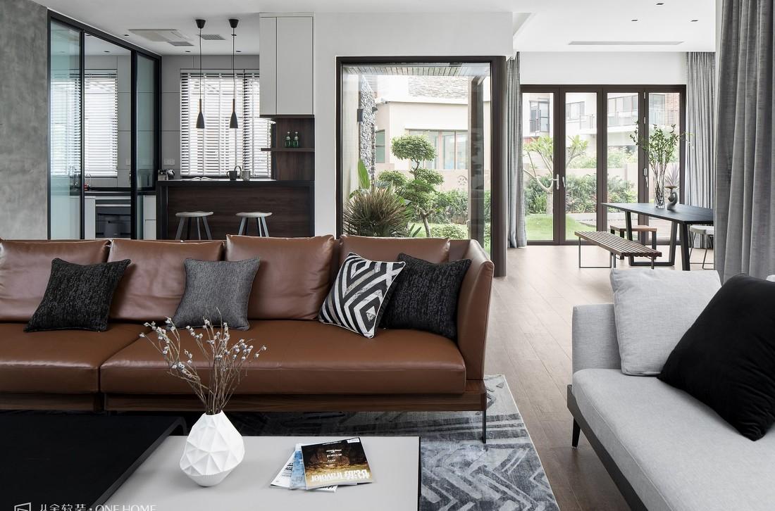 广州御溪谷 350m²别墅,演绎简约中性色的美学空间-19