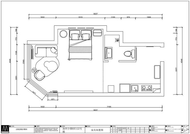 5万元一居42平米装修案例·效果图  42㎡焦糖复古的二人爱巢丨中国北京-16